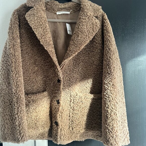 NWT Free People, ASTR the Label Willow Fuzzy Coat, Medium - Picture 4 of 16